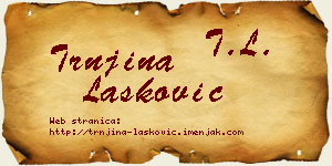 Trnjina Lasković vizit kartica